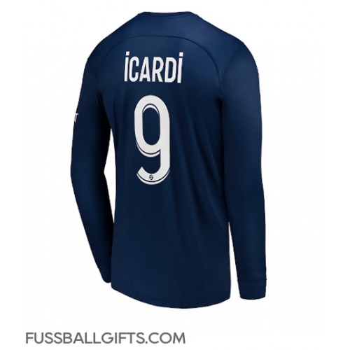 Paris Saint-Germain Mauro Icardi #9 Fußballbekleidung Heimtrikot 2022-23 Langarm